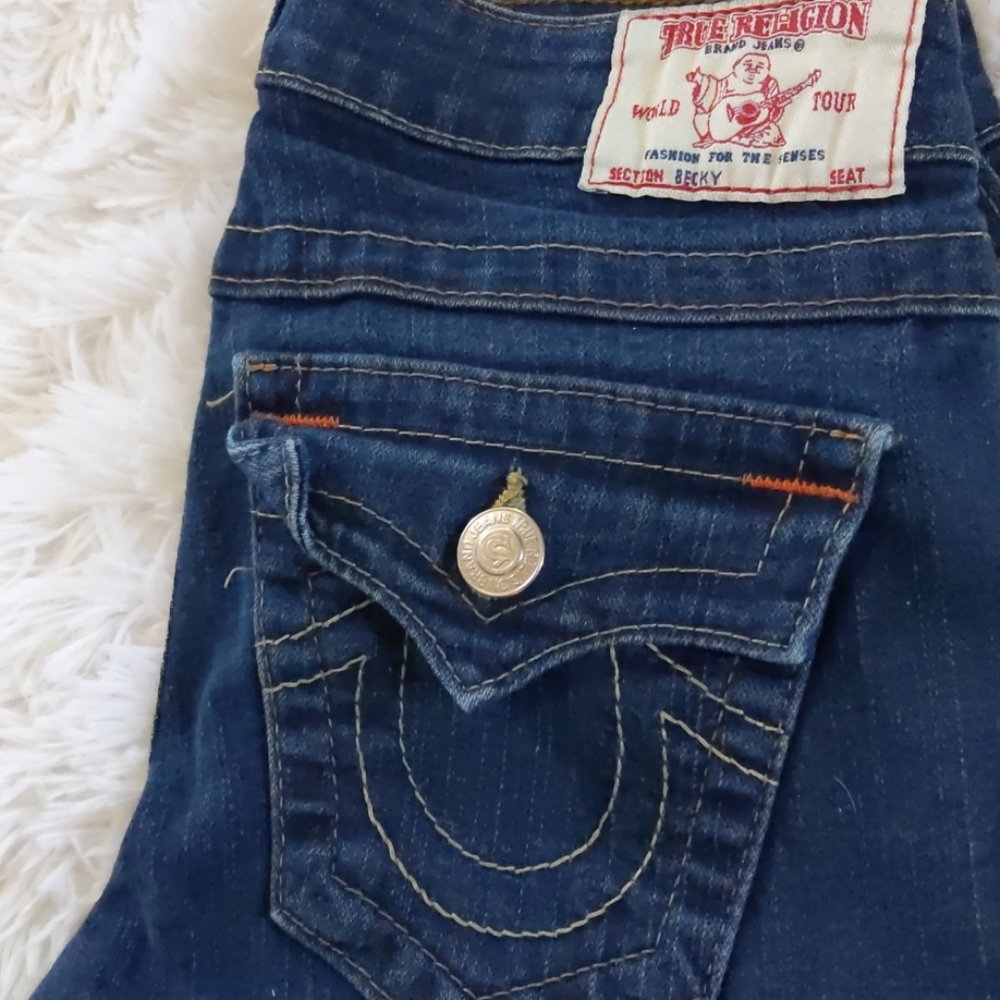 True religion rainbow Becky stitched jeans